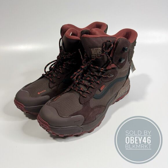 VANS MTE Crestline GORE-TEX Boots Bitter Chocolate Brown GTX Men's Size 10 - Picture 3 of 7